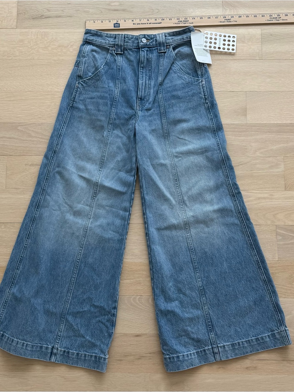 KHAITE Jackie high rise wide leg jeans Size 25